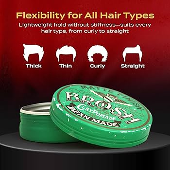 Amazon.co.jp: BROSH CLAY POMADE 120g 艶無し ハードホールド